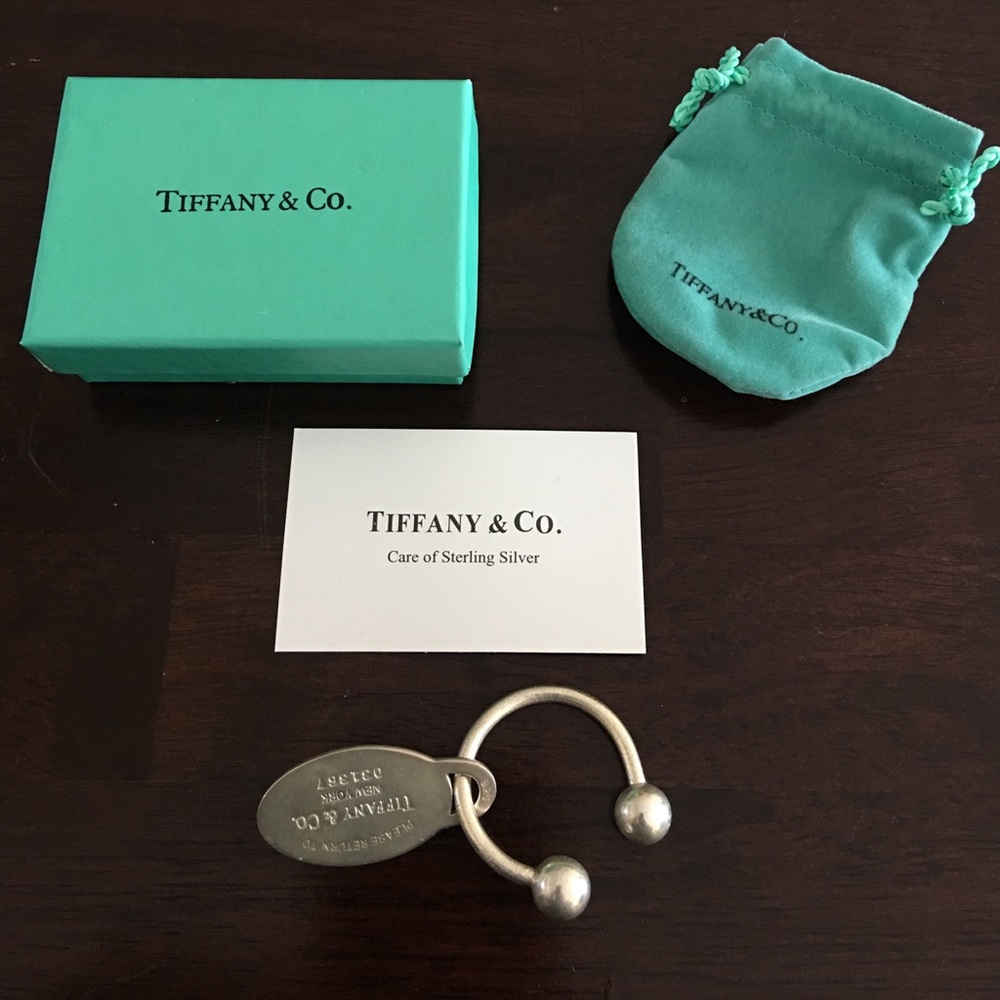 Tiffany & Co. Oval Tag Key Ring